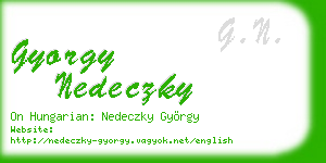 gyorgy nedeczky business card